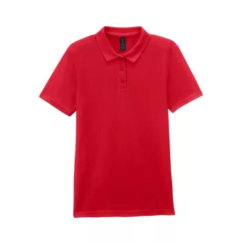   Gildan SOFTSTYLE™ - 100% gyűrűs fonású pamut, dupla pique női galléros póló - Tengerészkék - XL