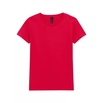   Gildan HEAVY COTTON™ - Enyhén karcsúsított szabású női póló - Piros - 3XL