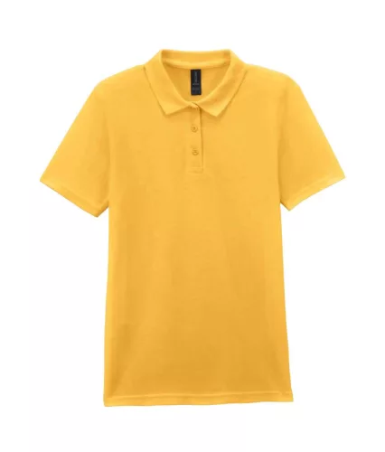 Gildan SOFTSTYLE™ - 100% gyűrűs fonású pamut, dupla pique női galléros póló - Daisy - 2XL