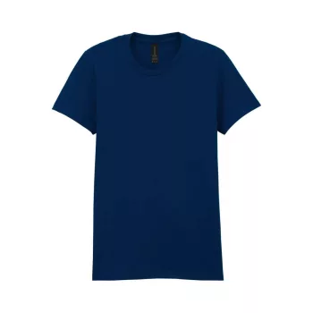   Gildan SOFTSTYLE® - Félszűkített, oldalvarrott fazonú, kerek nyakú női póló - Tengerészkék - XL