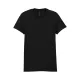 Gildan SOFTSTYLE® - Félszűkített, oldalvarrott fazonú, kerek nyakú női póló - Pitch Black - XL