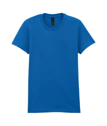 Gildan SOFTSTYLE® - Félszűkített, oldalvarrott fazonú, kerek nyakú női póló - Királykék - XL
