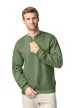 Gildan SOFTSTYLE® - Bolyhos belsős, 1/4 cipzáras férfi pulóver - Homok - 2XL