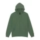 Gildan SOFTSTYLE® - Bolyhosz belsős, kapucnis, cipzáras férfi pulóver - Military Green - M