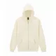 Gildan SOFTSTYLE® - Bolyhosz belsős, kapucnis, cipzáras férfi pulóver - Off White - M