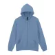 Gildan SOFTSTYLE® - Bolyhosz belsős, kapucnis, cipzáras férfi pulóver - Stone Blue - 2XL