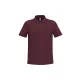 iDeal Basic - Pamut, pique galléros férfi póló - Ideal Burgundy - L