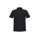iDeal Basic - Pamut, pique galléros férfi póló - Ideal Black - XS