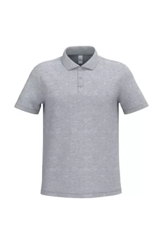 iDeal Basic - Pamut, pique galléros férfi póló - Ideal Oxford Grey - M