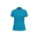 iDeal Basic - Pamut, pique galléros női póló - Ideal Atoll Blue - S