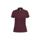 iDeal Basic - Pamut, pique galléros női póló - Ideal Burgundy - M