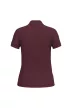 iDeal Basic - Pamut, pique galléros női póló - Ideal Burgundy - S