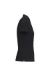 iDeal Basic - Pamut, pique galléros női póló - Ideal Black - L