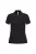 iDeal Basic - Pamut, pique galléros női póló - Ideal Black - M