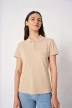 iDeal Basic - Pamut, pique galléros női póló - Ideal Black - S