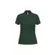 iDeal Basic - Pamut, pique galléros női póló - Ideal Forest Green - L