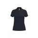 iDeal Basic - Pamut, pique galléros női póló - Ideal Navy - 2XL