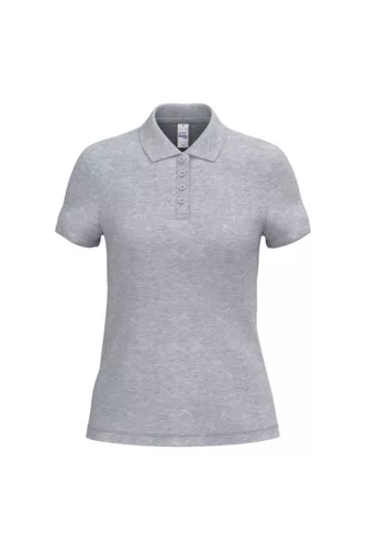 iDeal Basic - Pamut, pique galléros női póló - Ideal Oxford Grey - M