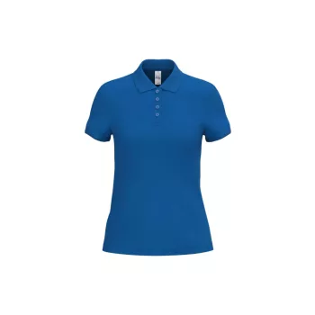   iDeal Basic - Pamut, pique galléros női póló - Ideal Royal Blue - M
