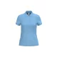 iDeal Basic - Pamut, pique galléros női póló - Ideal Sky Blue - XS