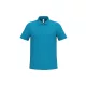 iDeal Basic - Egyenes szabású, pique galléros férfi póló - Ideal Atoll Blue - 2XL
