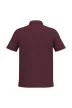iDeal Basic - Egyenes szabású, pique galléros férfi póló - Ideal Burgundy - M