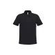 iDeal Basic - Egyenes szabású, pique galléros férfi póló - Ideal Black - 5XL