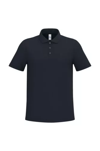 iDeal Basic - Egyenes szabású, pique galléros férfi póló - Ideal Navy - M