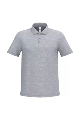 iDeal Basic - Egyenes szabású, pique galléros férfi póló - Ideal Oxford Grey - 2XL