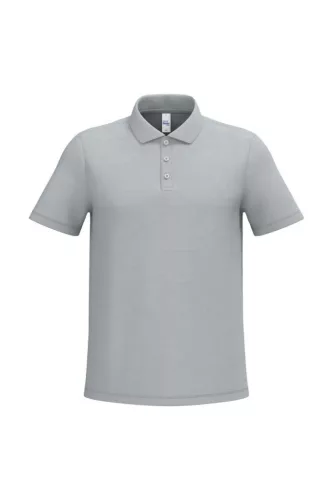 iDeal Basic - Egyenes szabású, pique galléros férfi póló - Ideal Pacific Grey - 2XL
