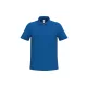 iDeal Basic - Egyenes szabású, pique galléros férfi póló - Királykék - 3XL