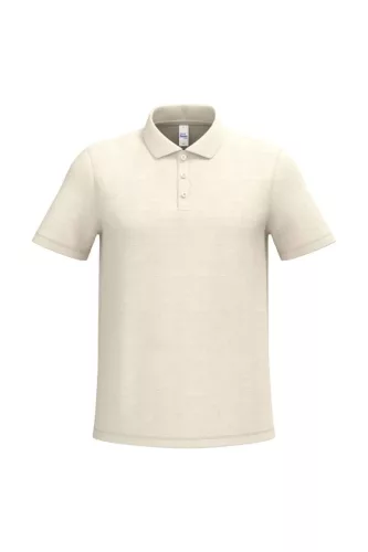 iDeal Basic - Egyenes szabású, pique galléros férfi póló - Ideal Raw Natural - 2XL