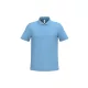 iDeal Basic - Egyenes szabású, pique galléros férfi póló - Ideal Sky Blue - L