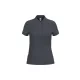iDeal Basic - Egyenes szabású, pique galléros női póló - Ideal Dark Grey - XL