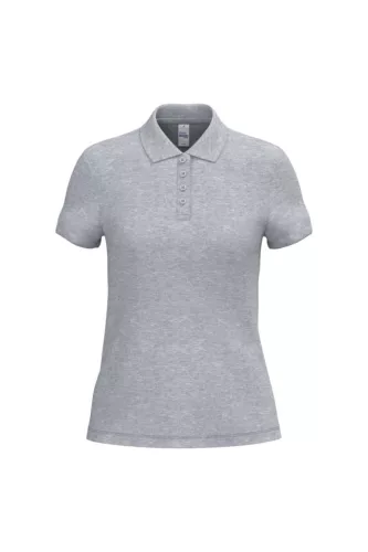 iDeal Basic - Egyenes szabású, pique galléros női póló - Ideal Oxford Grey - M