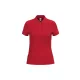 iDeal Basic - Egyenes szabású, pique galléros női póló - Ideal Red - L