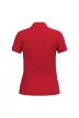 iDeal Basic - Egyenes szabású, pique galléros női póló - Ideal Red - S