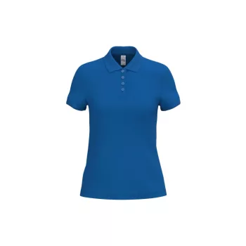   iDeal Basic - Egyenes szabású, pique galléros női póló - Ideal Royal Blue - M