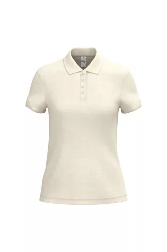 iDeal Basic - Egyenes szabású, pique galléros női póló - Ideal Raw Natural - L