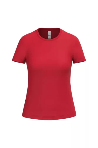 iDeal Basic - Egyenes szabású, kerek nyakú női póló - Ideal Red - L
