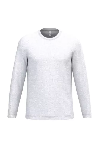iDeal Basic - Egyenes szabású, hosszú ujjú unisex póló - Ideal Ash Heather - M