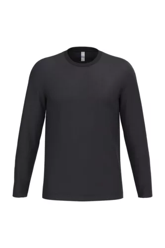 iDeal Basic - Egyenes szabású, hosszú ujjú unisex póló - Ideal Black - M