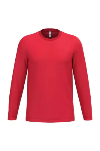 iDeal Basic - Egyenes szabású, hosszú ujjú unisex póló - Ideal Red - S