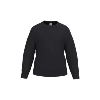   iDeal Basic - Kerek nyakú alap gyerek pulóver - Ideal Black - 6/8 éves