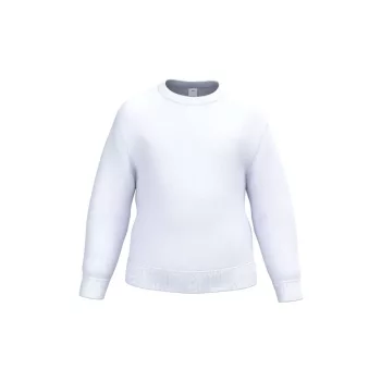   iDeal Basic - Kerek nyakú alap gyerek pulóver - Ideal White - 10/12 éves