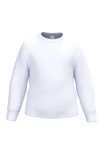 iDeal Basic - Kerek nyakú alap gyerek pulóver - Ideal White - 4/6 éves