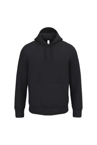 iDeal Basic - Kapucnis, kenguru zsebes alap unisex pulóver - Ideal Black - 4XL