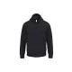 iDeal Basic - Kapucnis, kenguru zsebes alap unisex pulóver - Ideal Black - L