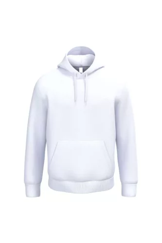 iDeal Basic - Kapucnis, kenguru zsebes alap unisex pulóver - Ideal White - L