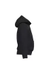 iDeal Basic - Kapucnis, kenguru zsebes alap gyerek pulóver - Ideal Black - 10/12 éves